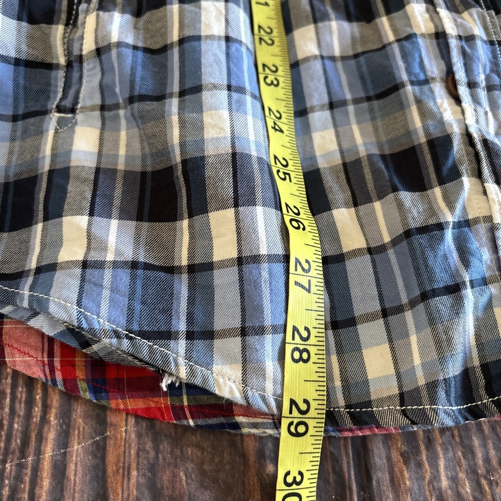 Ben Sherman Mens Multicolor Plaid Flip Cuff Button Up Shirts Size M Lot Of 2 - Picture 11 of 12
